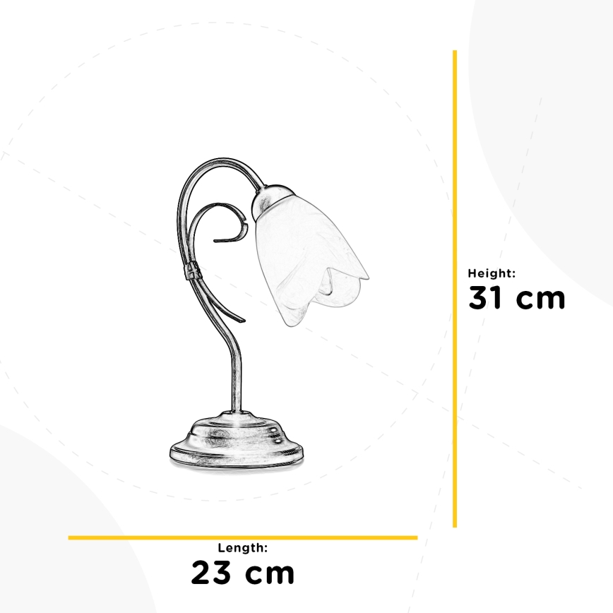 ONLI - Stolná lampa ODINO 1xE14/6W/230V 30 cm