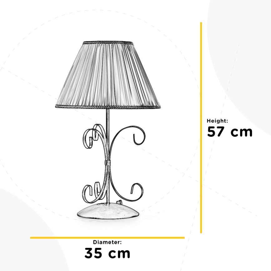 ONLI - Stolná lampa ODINO 1xE27/22W/230V 57 cm