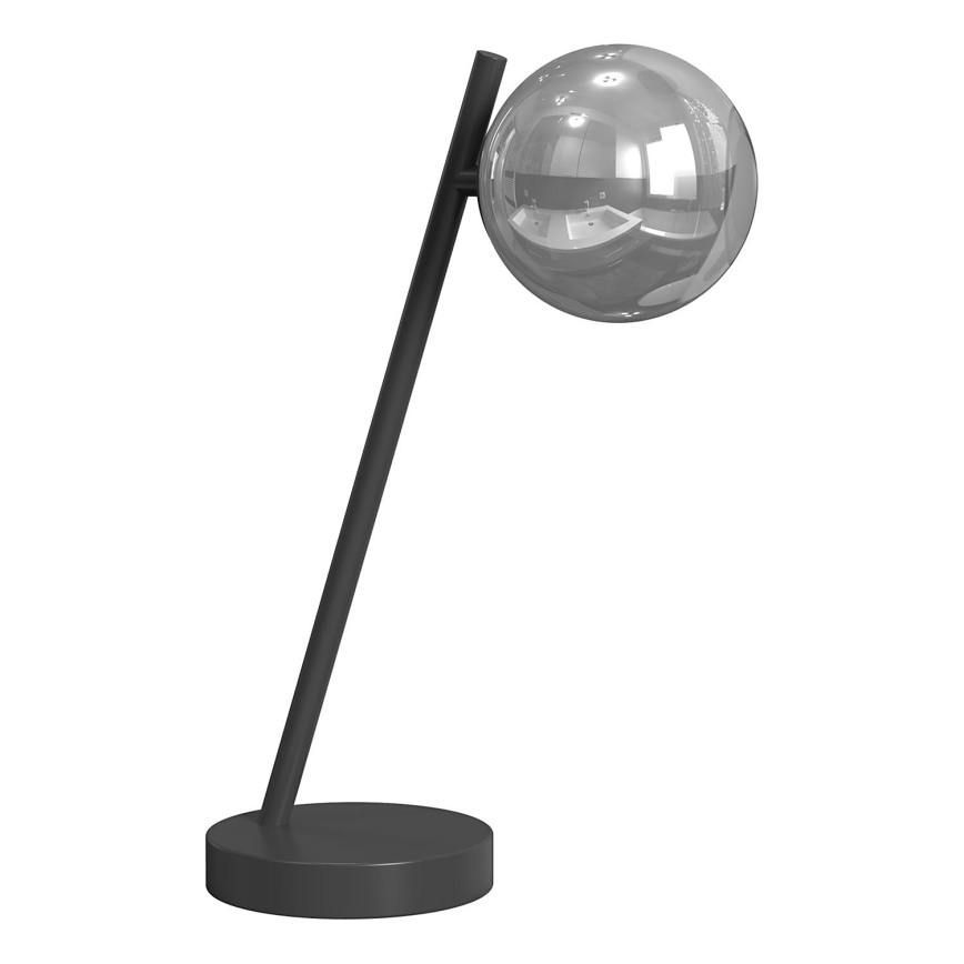 ONLI - Stolná lampa PALOMA 1xG9/10W/230V 38,5 cm čierna/dymová