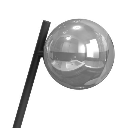 ONLI - Stolná lampa PALOMA 1xG9/10W/230V 38,5 cm čierna/dymová