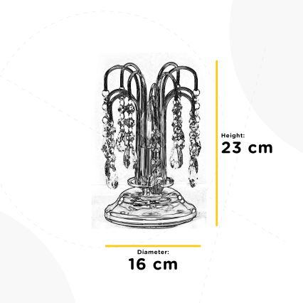 ONLI - Stolná lampa PIOGGIA 1xE14/6W/230V zlatá