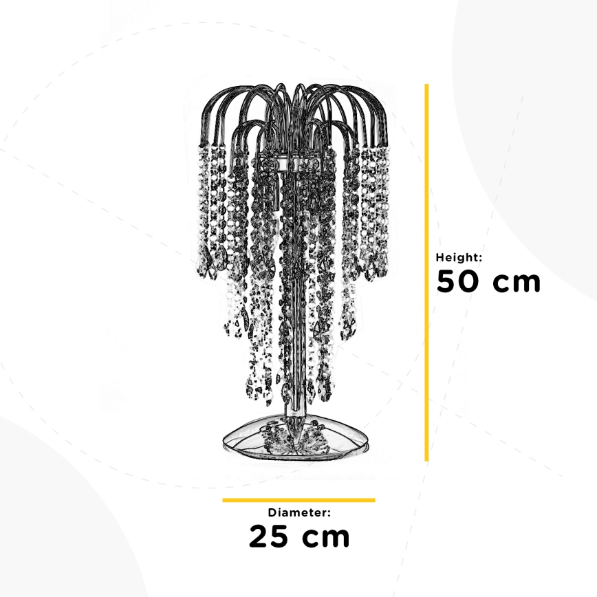 ONLI - Stolná lampa PIOGGIA 2xE14/6W/230V zlatá 50 cm