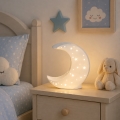 ONLI - Stolná lampa PORCELLANA 1xE14/6W/230V 21 cm mesiac