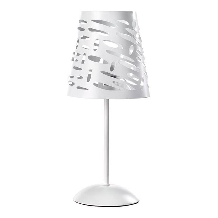 ONLI - Stolná lampa RICKY 1xE14/10W/230V 38 cm biela