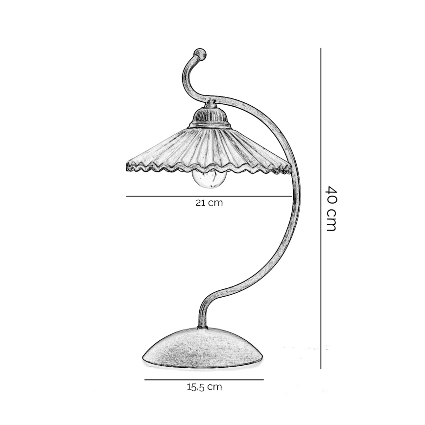 ONLI - Stolná lampa ROSINA 1xE14/6W/230V bronzová