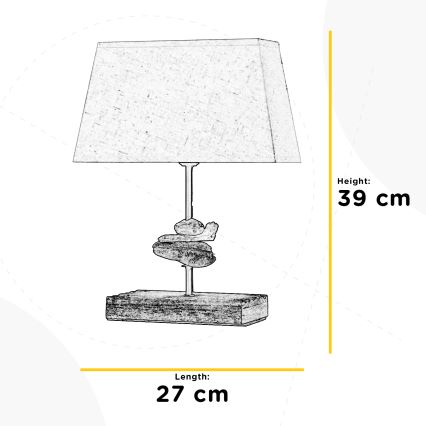 ONLI - Stolná lampa SEREGON 1xE27/22W/230V