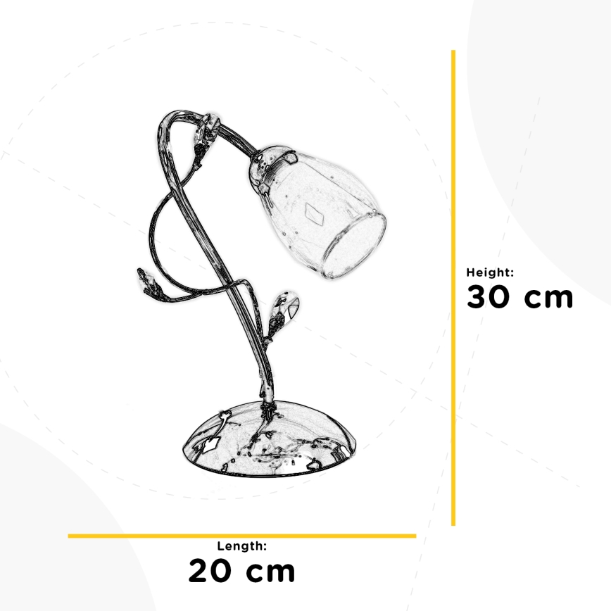 ONLI - Stolná lampa SHARON 1xE14/6W/230V 30 cm
