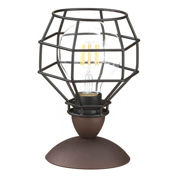 ONLI - Stolná lampa SPIDER 1xE27/15W/230V 23 cm čierna/hnedá