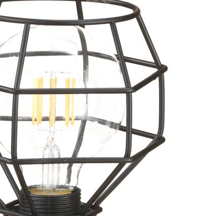 ONLI - Stolná lampa SPIDER 1xE27/15W/230V 23 cm čierna/hnedá
