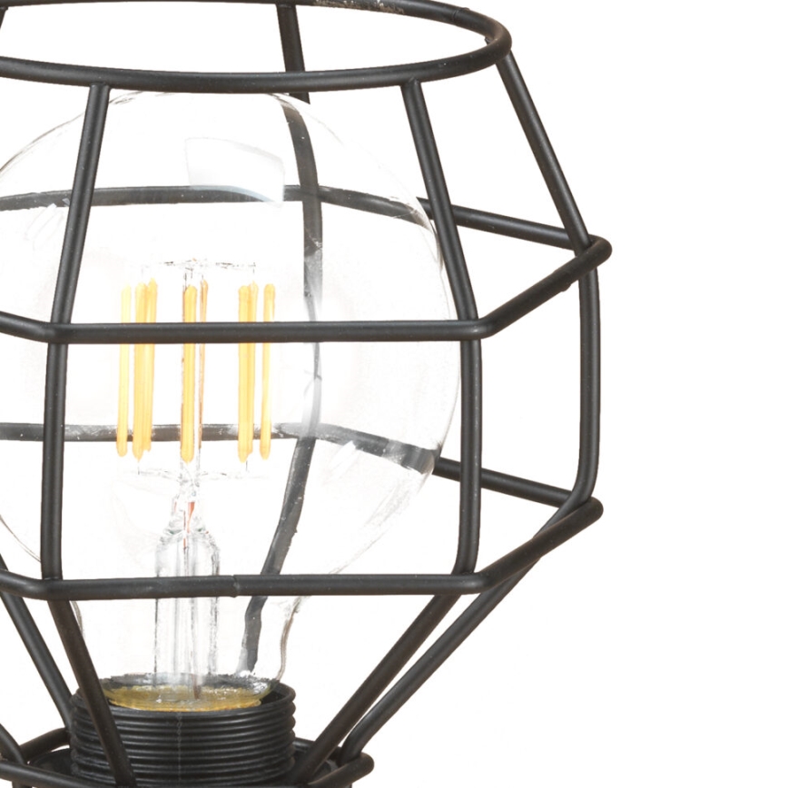 ONLI - Stolná lampa SPIDER 1xE27/15W/230V 23 cm čierna/hnedá