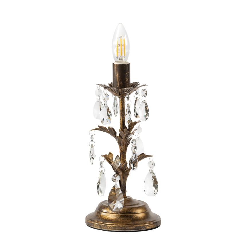 ONLI - Stolná lampa TERESA 1xE14/6W/230V bronzová