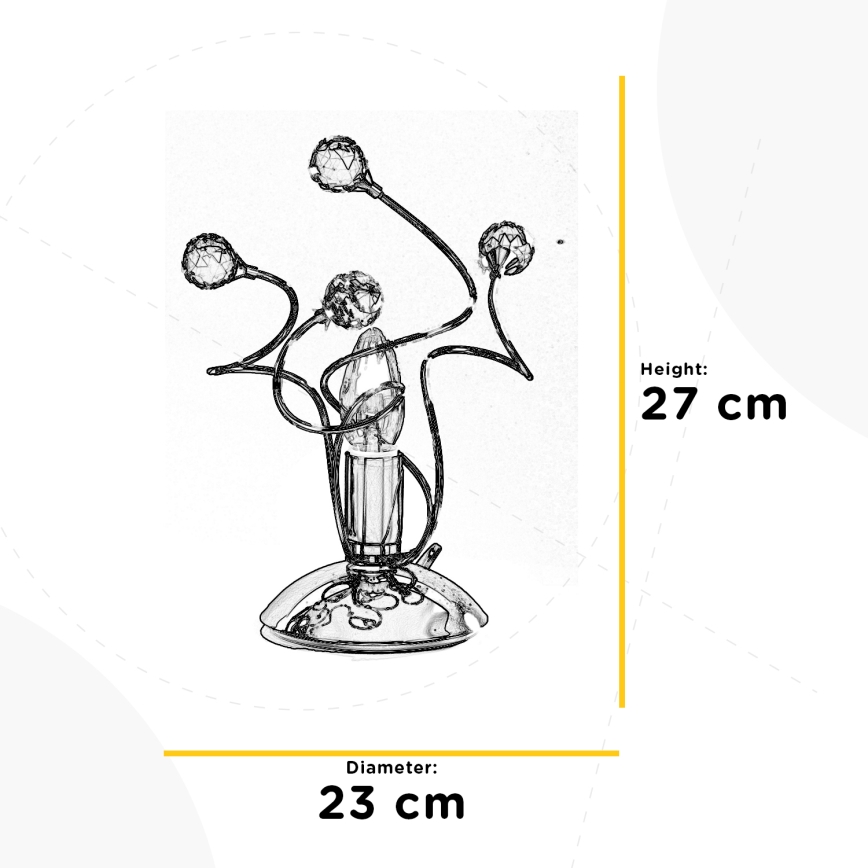 ONLI - Stolná lampa TRILLY 1xE14/6W/230V