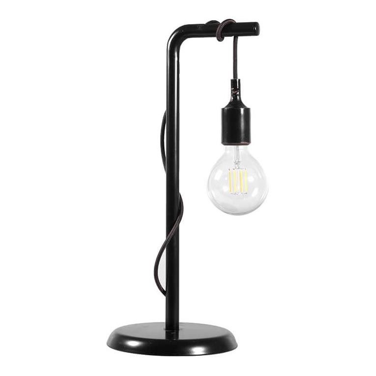 ONLI - Stolná lampa WIRE 1xE27/15W/230V 48 cm čierna