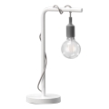 ONLI - Stolná lampa WIRE 1xE27/15W/230V 50 cm šedá/biela