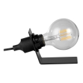 ONLI - Stolná lampa WIRE 1xE27/15W/230V 9 cm čierna