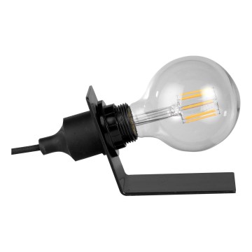 ONLI - Stolná lampa WIRE 1xE27/15W/230V 9 cm čierna