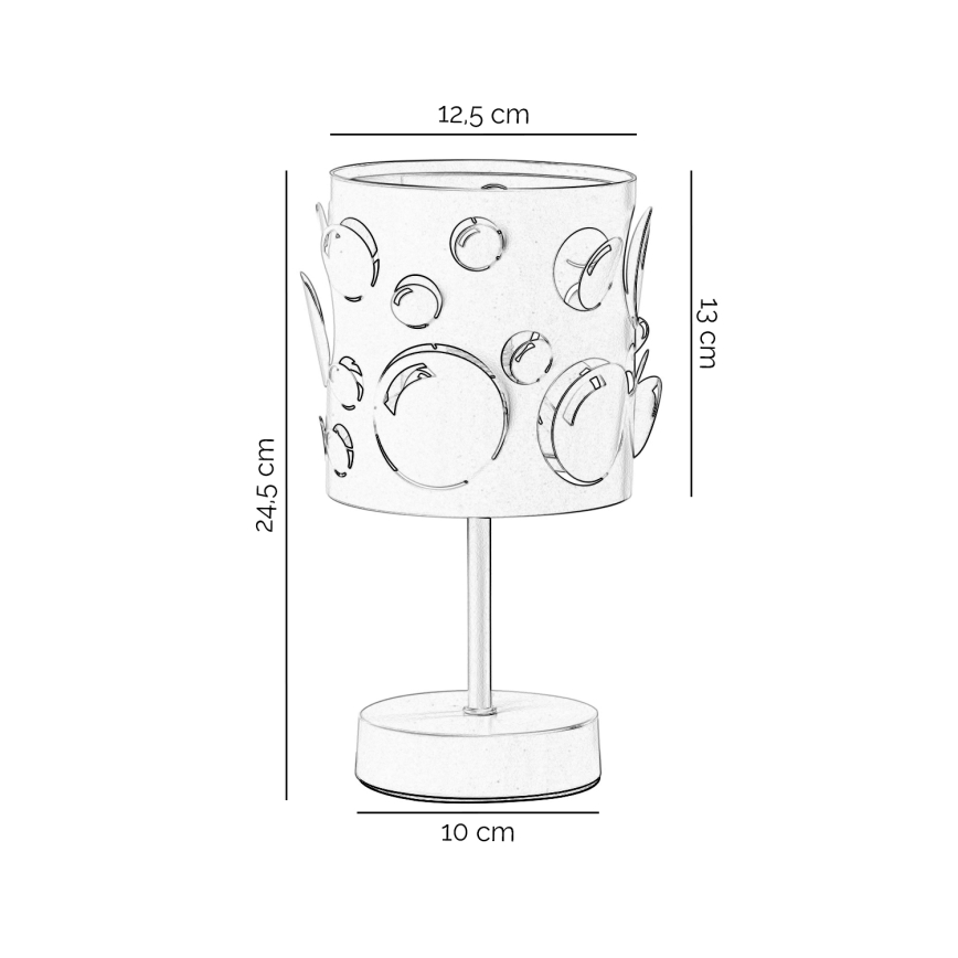 ONLI - Stolová lampa BOLLICINE 1xE14/6W/230V 22 cm biela