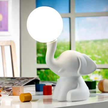 ONLI - Stolová lampa PORCELLANA 1xG9/6W/230V 31 cm slonovinová