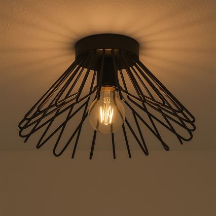 ONLI - Stropné svietidlo DUCCIO 1xE27/22W/230V pr. 30 cm čierna
