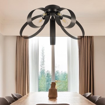 ONLI - Stropné svietidlo SERENA 5xE14/6W/230V čierna
