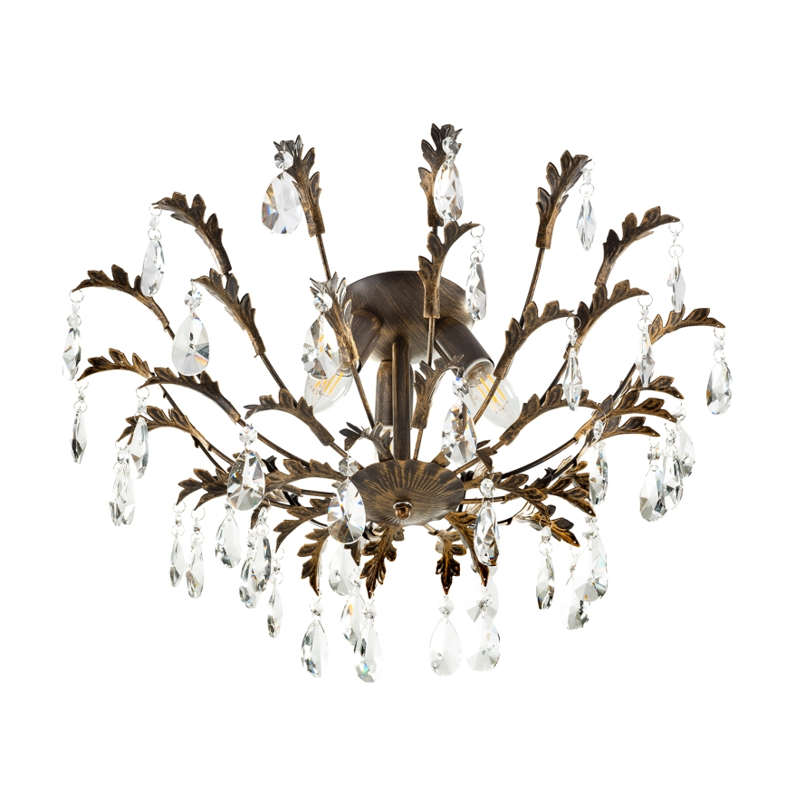 ONLI - Stropné svietidlo TERESA 3xE14/6W/230V bronzové