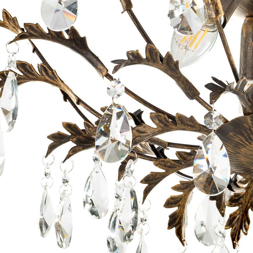 ONLI - Stropné svietidlo TERESA 3xE14/6W/230V bronzové