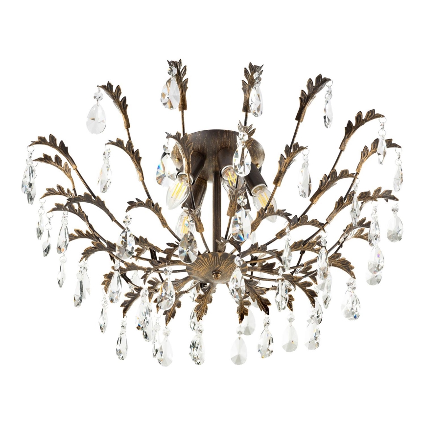 ONLI - Stropné svietidlo TERESA 5xE14/6W/230V bronzové