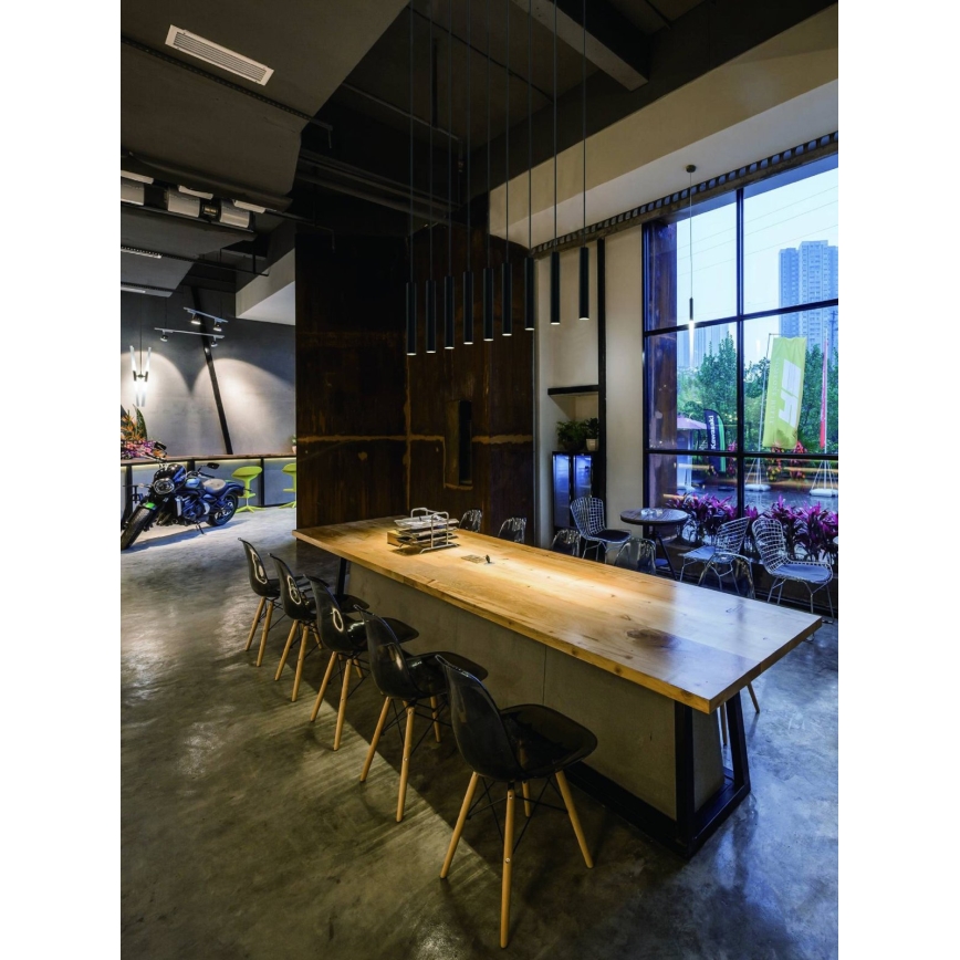 Open Design OR80803 - Luster na lanku SLIMI 1xG9/3,5W/230V čierna