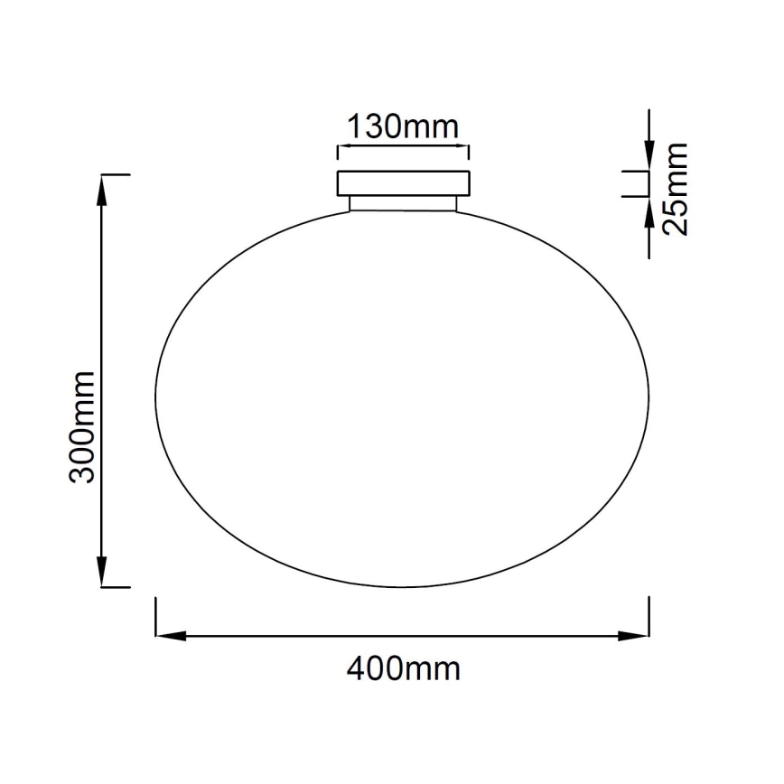 Open Design OR81169 - Stropné svietidlo PALLA 1xE27/12W/230V, priemer 40 cm, lesklý chróm