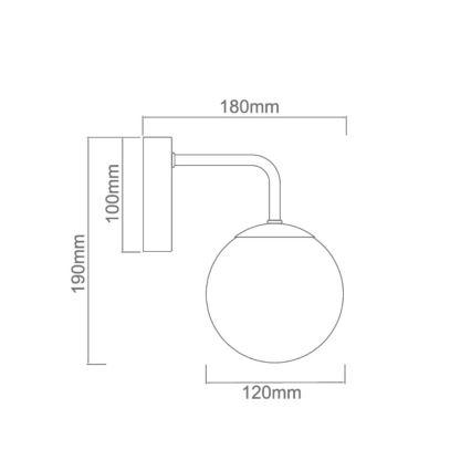 Open Design OR81381 - Kúpeľňová nástenná lampa BAO 1xG9/8W/230V IP44 lesklý chróm