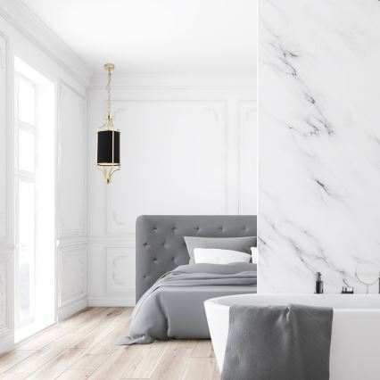 Open Design OR84108 - Luster na reťazi LUNGA 1xE27/15W/230V zlatý/čierny