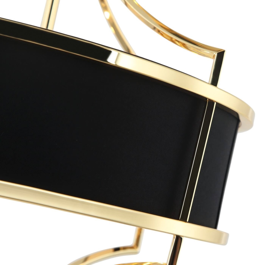 Open Design OR84153 - Luster na tyči STESSO 4xE27/15W/230V pr. 42 cm zlatá/čierna