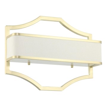 Open Design OR84511 - Nástenné svietidlo GERDO 2xE14/12W/230V mosadz/biela