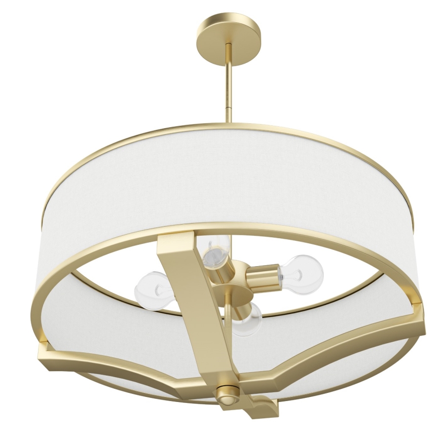 Open Design OR84818 - stropné svietidlo na tyči GERDO 4xE27/12W/230V mosadz/biela