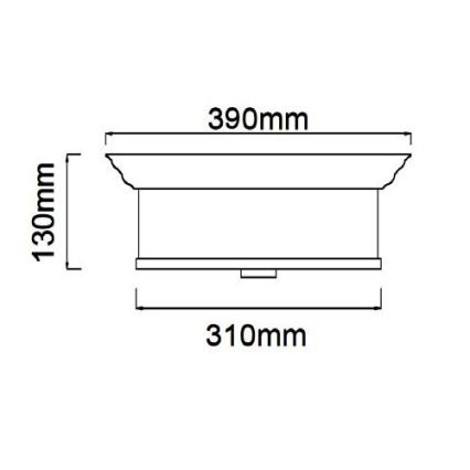 Open Design OR84863 - Stropné svietidlo FAMBURO 3xE14/12W/230V pr. 31 cm lesklý chróm