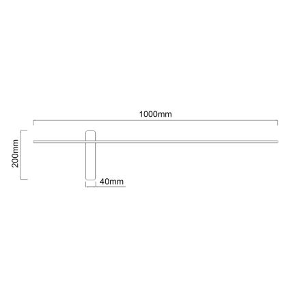 Open Design OR85075 - LED nástenné svietidlo BENE LED/10,5W/230V 100 cm zlaté