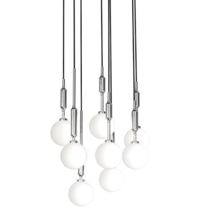Open Design OR85327 - Závesný luster na lankách ERO 8xG9/8W/230V lesklý chróm