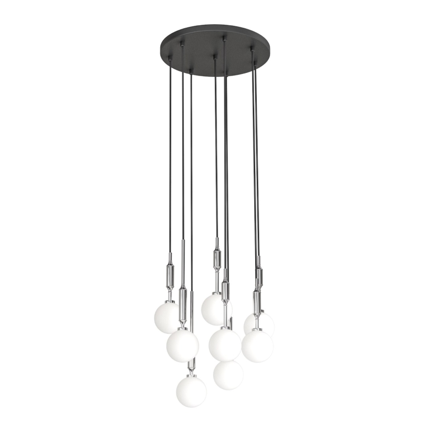 Open Design OR85327 - Závesný luster na lankách ERO 8xG9/8W/230V lesklý chróm