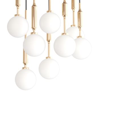 Open Design OR85334 - Luster na lanku ERO 8xG9/8W/230V zlatý