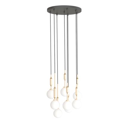 Open Design OR85334 - Luster na lanku ERO 8xG9/8W/230V zlatý