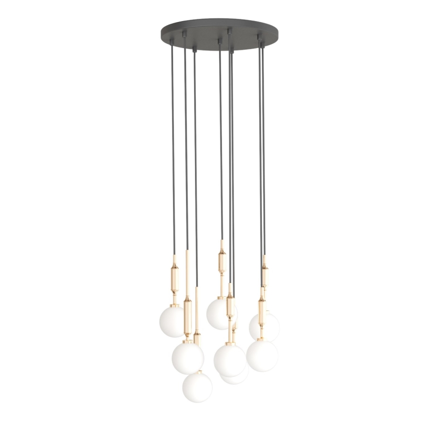 Open Design OR85334 - Luster na lanku ERO 8xG9/8W/230V zlatý