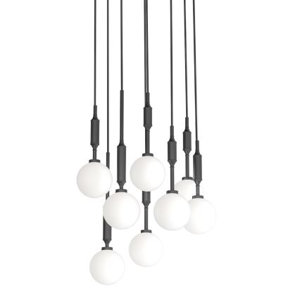 Open Design OR85341 - Luster na lankách ERO 8xG9/8W/230V čierna