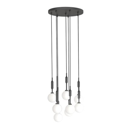 Open Design OR85341 - Luster na lankách ERO 8xG9/8W/230V čierna