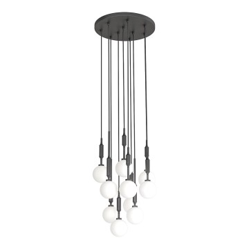 Open Design OR85372 - Závesný luster na lanku ERO 10xG9/8W/230V čierny