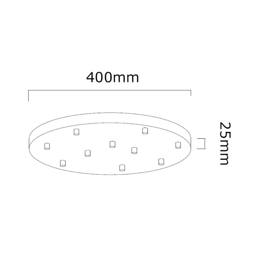 Open Design OR85372 - Závesný luster na lanku ERO 10xG9/8W/230V čierny