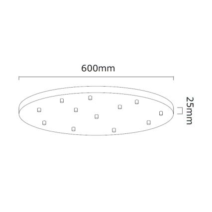 Open Design OR85402 - Závesný luster na lanku ERO 12xG9/8W/230V čierny