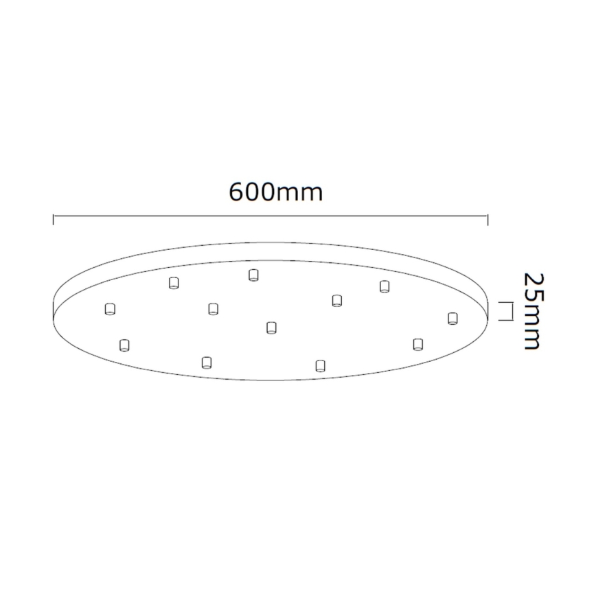 Open Design OR85402 - Závesný luster na lanku ERO 12xG9/8W/230V čierny
