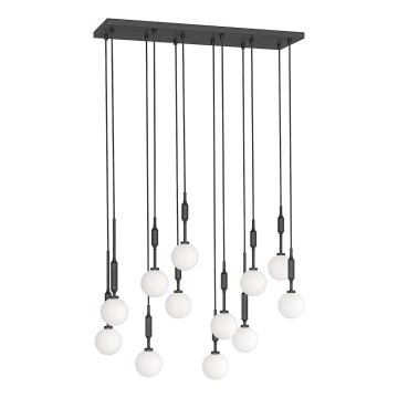 Open Design OR85464 - Luster na lanku ERO 12xG9/8W/230V čierna