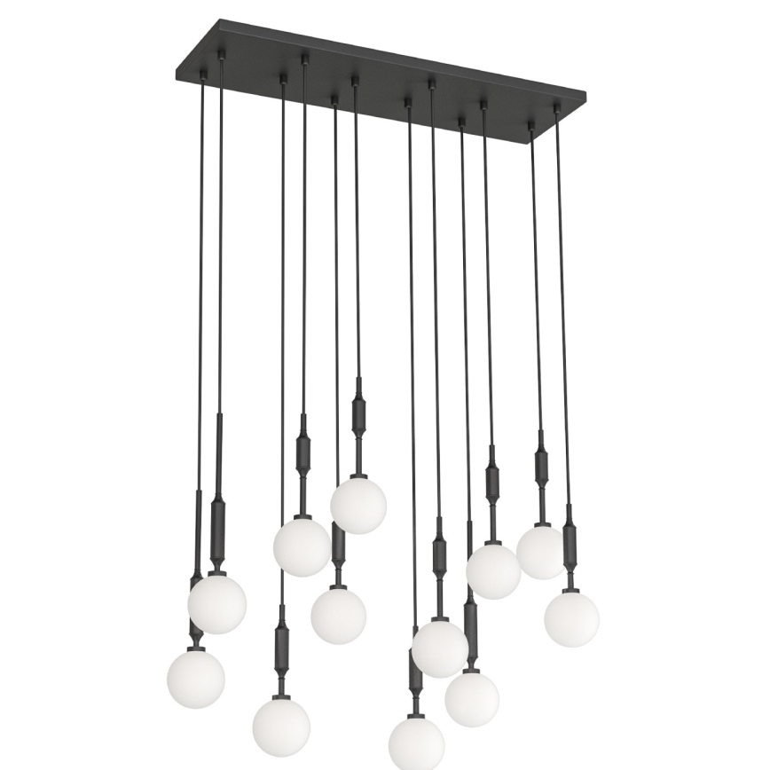 Open Design OR85464 - Luster na lanku ERO 12xG9/8W/230V čierna