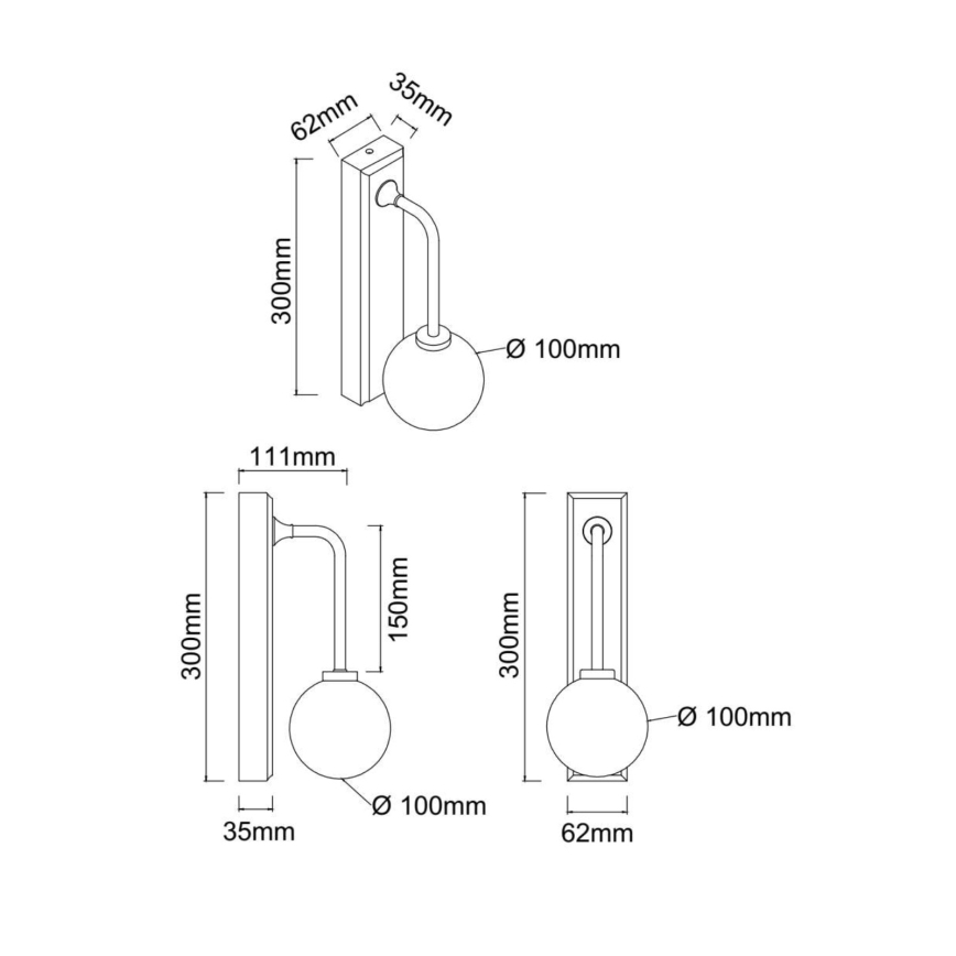 Open Design OR85600 - Nástenné svietidlo do kúpeľne ERO 1xG9/9W/230V IP44 mosadz